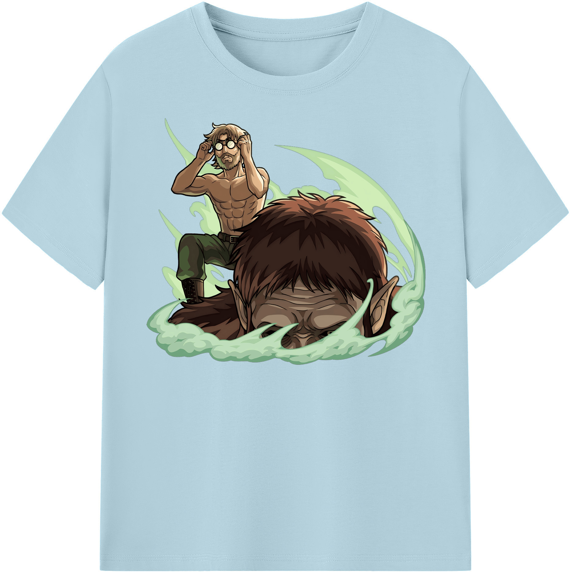 （画像用） 進撃の巨人 Attack on Titan 綿100％半袖Tシャツ（フロントプリント）